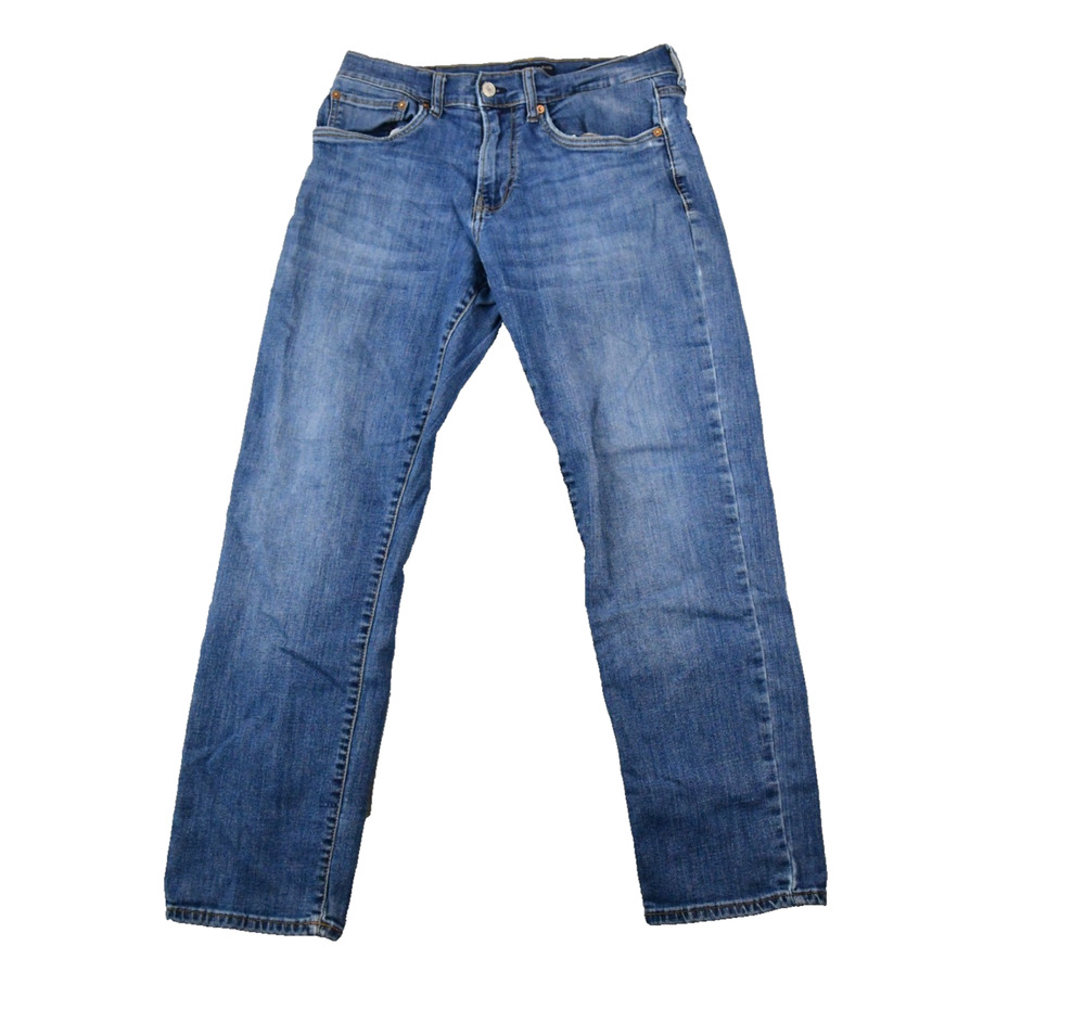 Lucky Brand Jeans Mens 33X32 (30x29 Meas) 221 Original Straight Blue Denim
